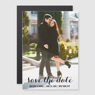 Save The Date Photo Magnetic Invitation 5x7 L