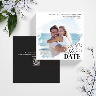 Save the Date Photo Modern Wedding Announcement