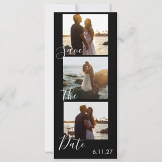 Save the Date Photo Strip Wedding Calendar