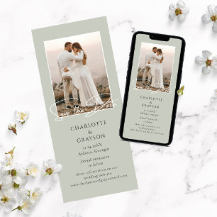 Save The Date Photo Stylish Wedding Announcement