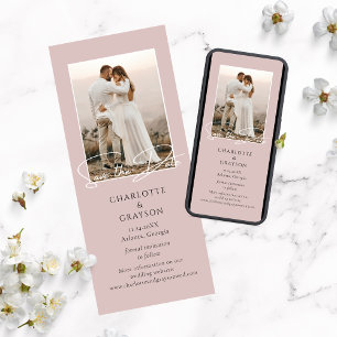 Save The Date Photo Stylish Wedding Announcement