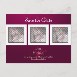 Save the Date Photos postcards, Announcement Postcard