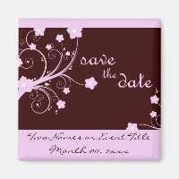 save the date : pink blossoms :