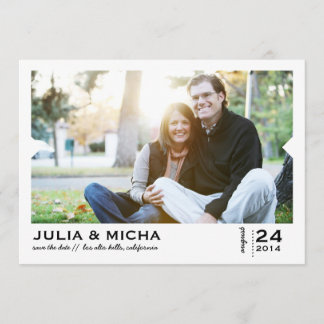 Save the Date Pointed Frame Photo Card