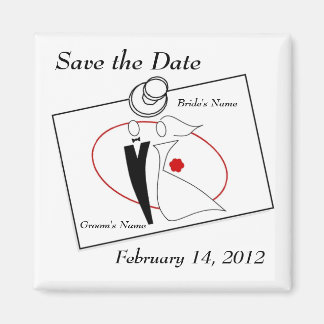 Save the Date Post-It Magnet