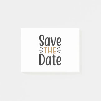 Save the date post-it notes