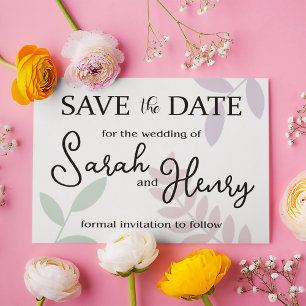 Save the Date Postcard