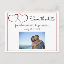 Save the date Postcard
