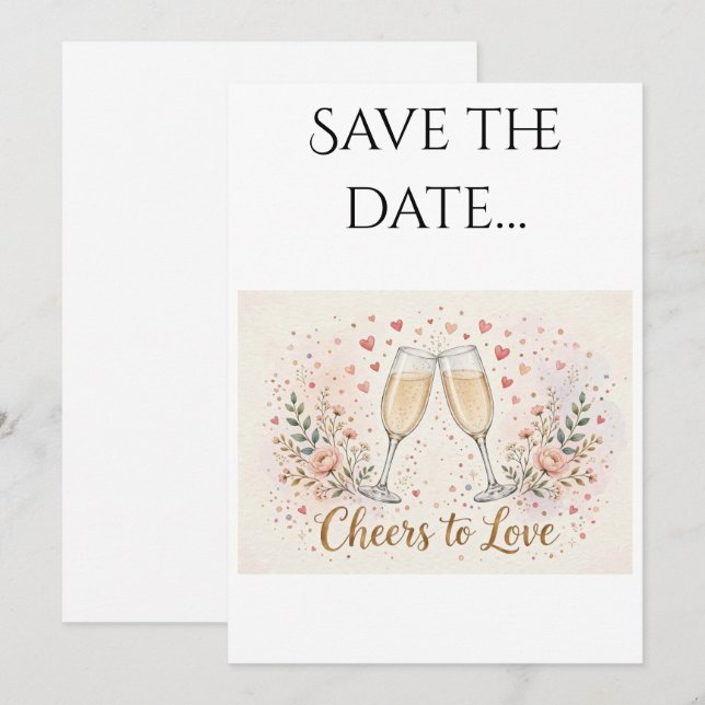 Save the date postcard (Front/Back)