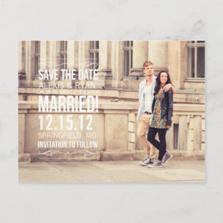 Save The Date Postcard