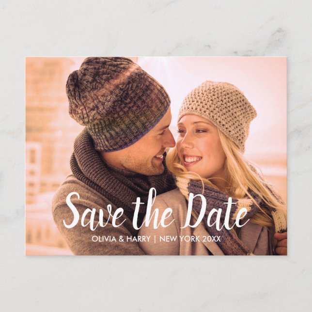 Save the Date Postcard | Custom Photo (Front)