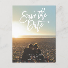 Save the date postcard script wedding collection