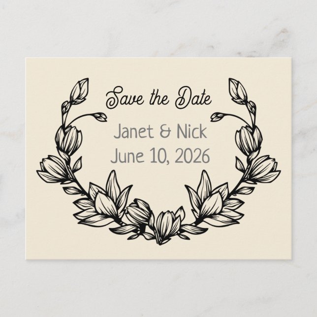 Save the date postcards (Front)