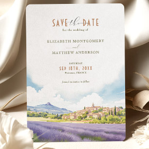 Save The Date Provence France Destination Invitation