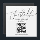 save the date qr code simple wedding magnet<br><div class="desc">save the date qr code simple wedding magnet</div>