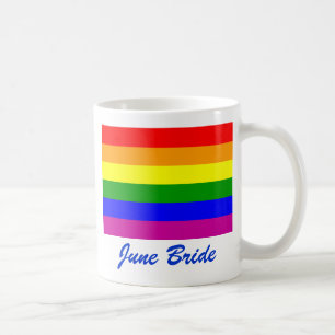 Save the Date/Rainbow Wedding/Gay Pride Coffee Mug