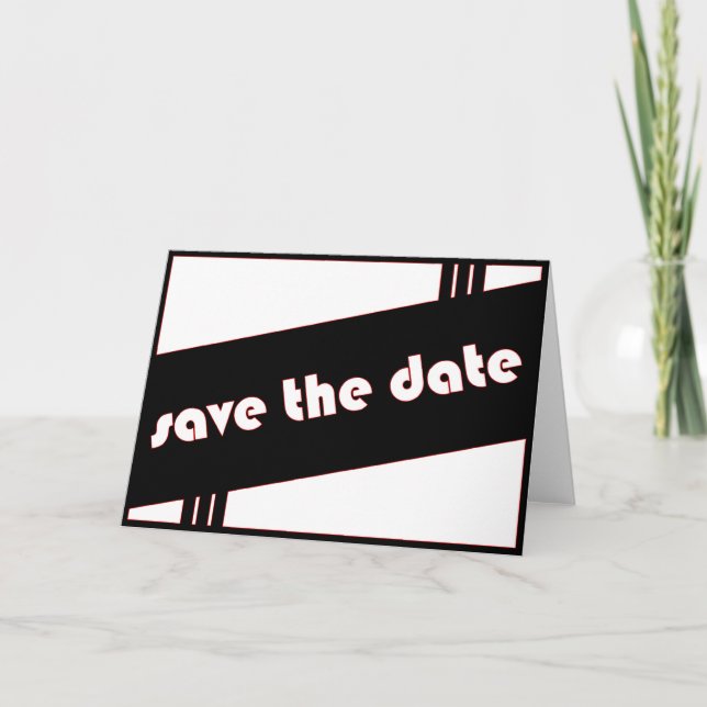 save the date : retro : announcement (Front)
