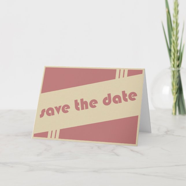 save the date : retro : announcement (Front)