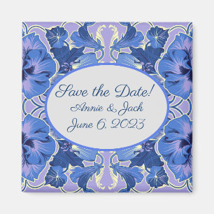 Save the Date! Romantic Pansies Magnet