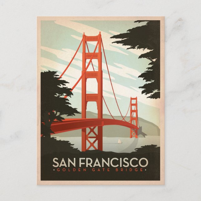 Save the Date | San Francisco, CA - Golden Gate 2 Announcement Postcard (Front)