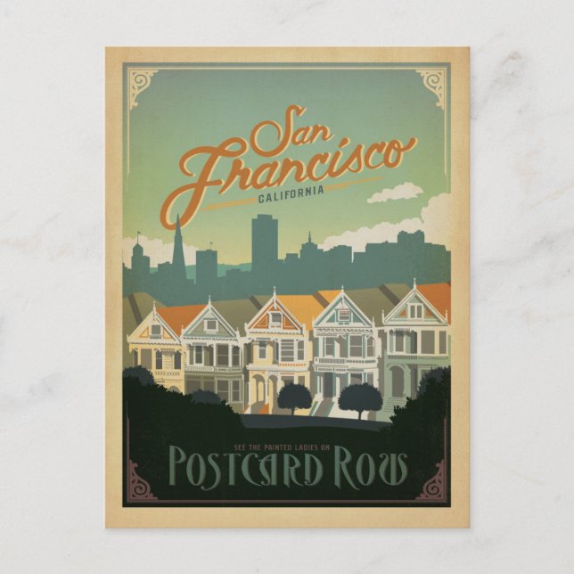 Save the Date | San Francisco, CA - Postcard Row (Front)
