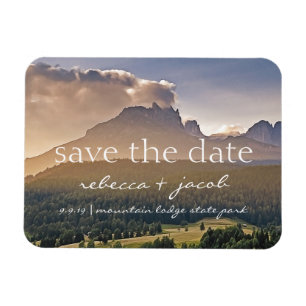 Save the Date/ Save Our Date Rustic Wedding Magnet