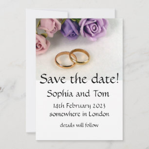 SAVE THE DATE - Save the wedding date Invitation