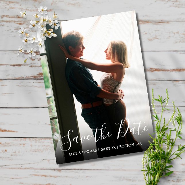 Save the Date Script Photo Invitation (Creator Uploaded)