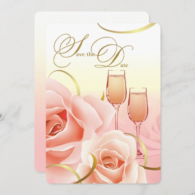 Save the Date. Secret Birthday Party Announcements (Front/Back)