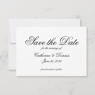 Save the Date Simple Script - Casual Wording