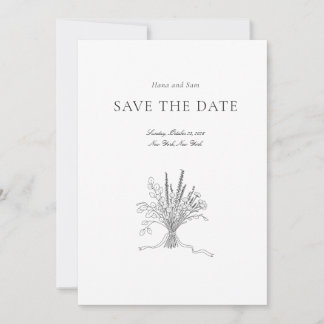 Save the date simple wedding