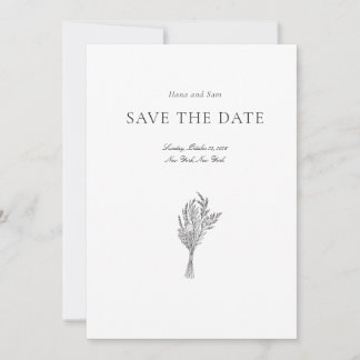 Save the date simple wedding