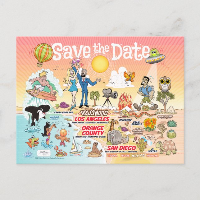 Save the Date SoCal Postcard (Front)
