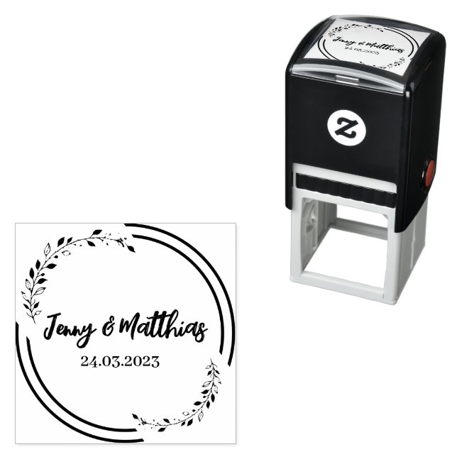 Save the date stamp, envelope adressing self-inking stamp (In Situ)