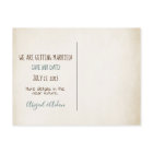 Save The Date starfish and message in a bottle