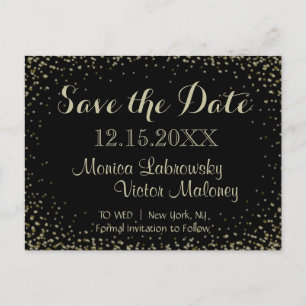 Save the Date   Starry Night Announcement Postcard