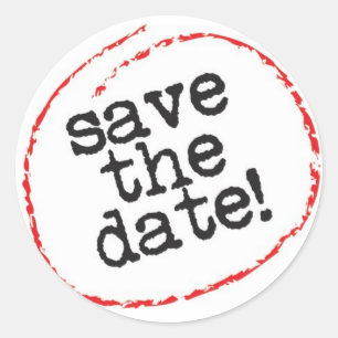 Save the Date sticker