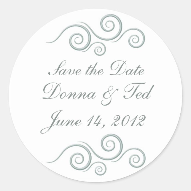 Save the Date Sticker (Front)