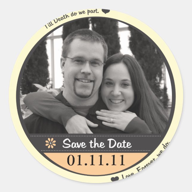 Save the Date Stickers (Front)