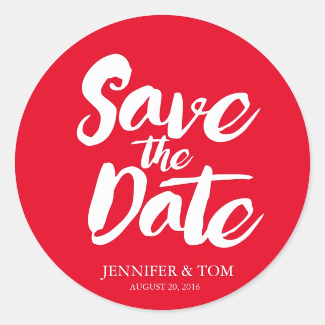 Save The Date Stickers | WEDDINGS (Front)