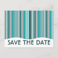 save the date : striped curtain :
