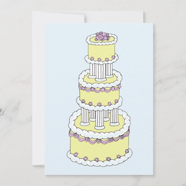 Save the Date Stylish Cake (Front)