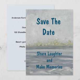 Save The Date Summer Trip Family Beach Vacation Invitation