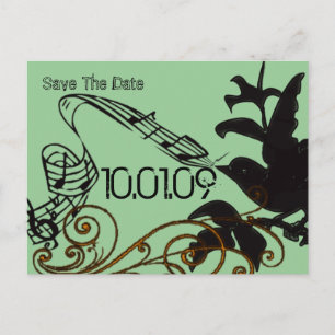 Save the Date- Swirls - - Announcement Postcard