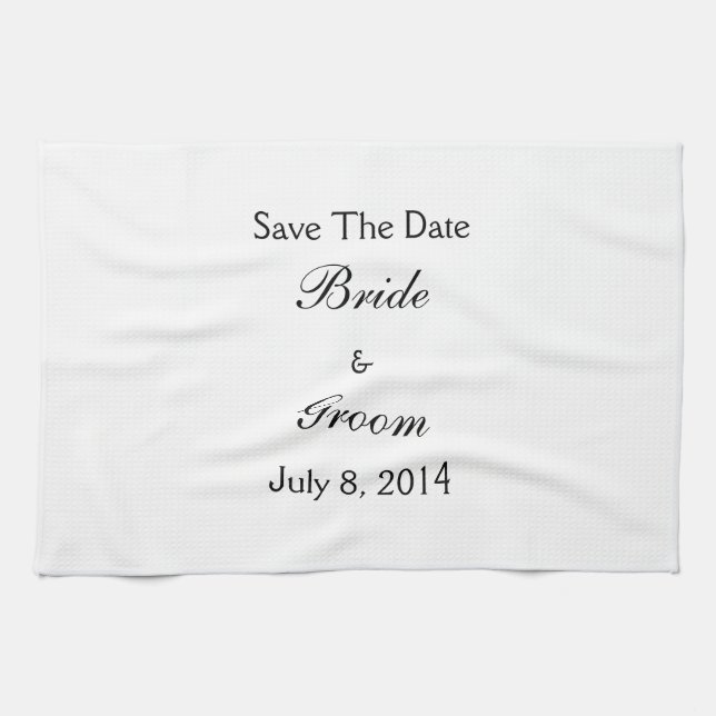 Save The Date Tea Towel (Horizontal)
