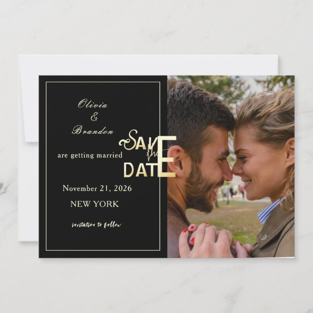 Save The Date template Card (Front)