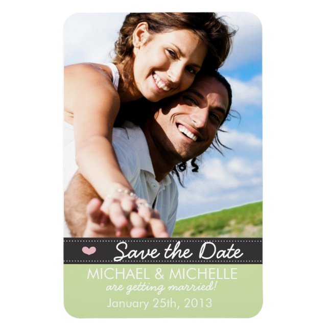 Save the Date Template Magnet (Vertical)