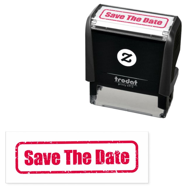 Save The Date Top Secret  Self-inking Stamp (In Situ)