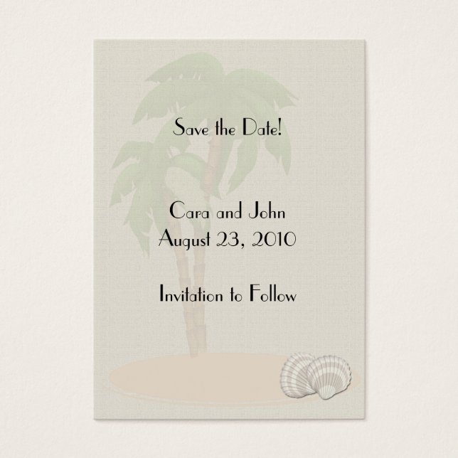 Save the Date Tropical (Front)