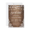 Save The Date - Twinkle Lights Rustic Wood Lace